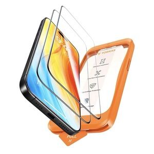 TORRAS Diamond Shield for iPhone 15 Pro Screen Protector - Full Coverage -2-pack